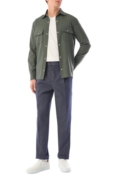 Рубашка из шерсти и шелка MARCO PESCAROLO, арт. NEXT/5122, фото 2