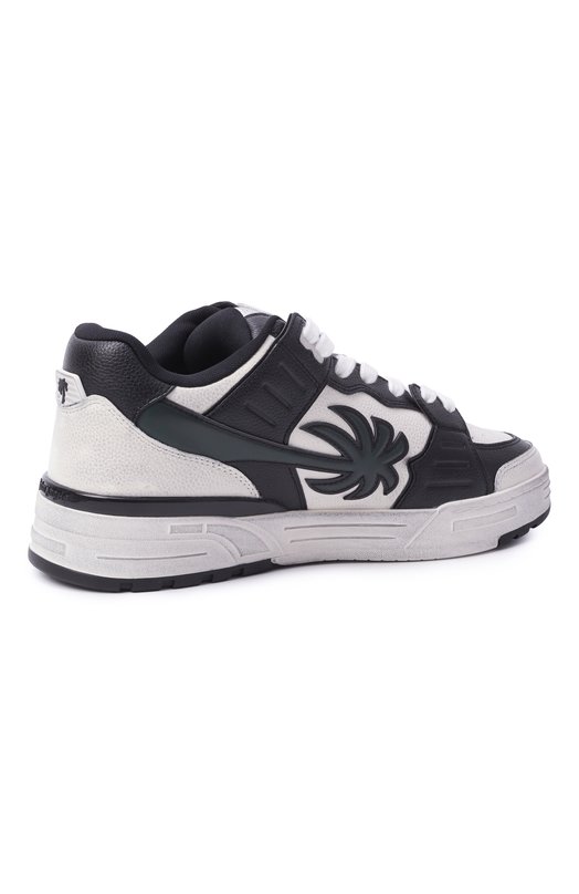 Кожаные кеды Venice Worn Out Palm Angels PMIA101F25LEA001 Чёрно-белый  PMIA101F25LEA001 Фото 5