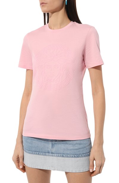 Хлопковая футболка VERSACE, арт. 1014272/1A10145, фото 3