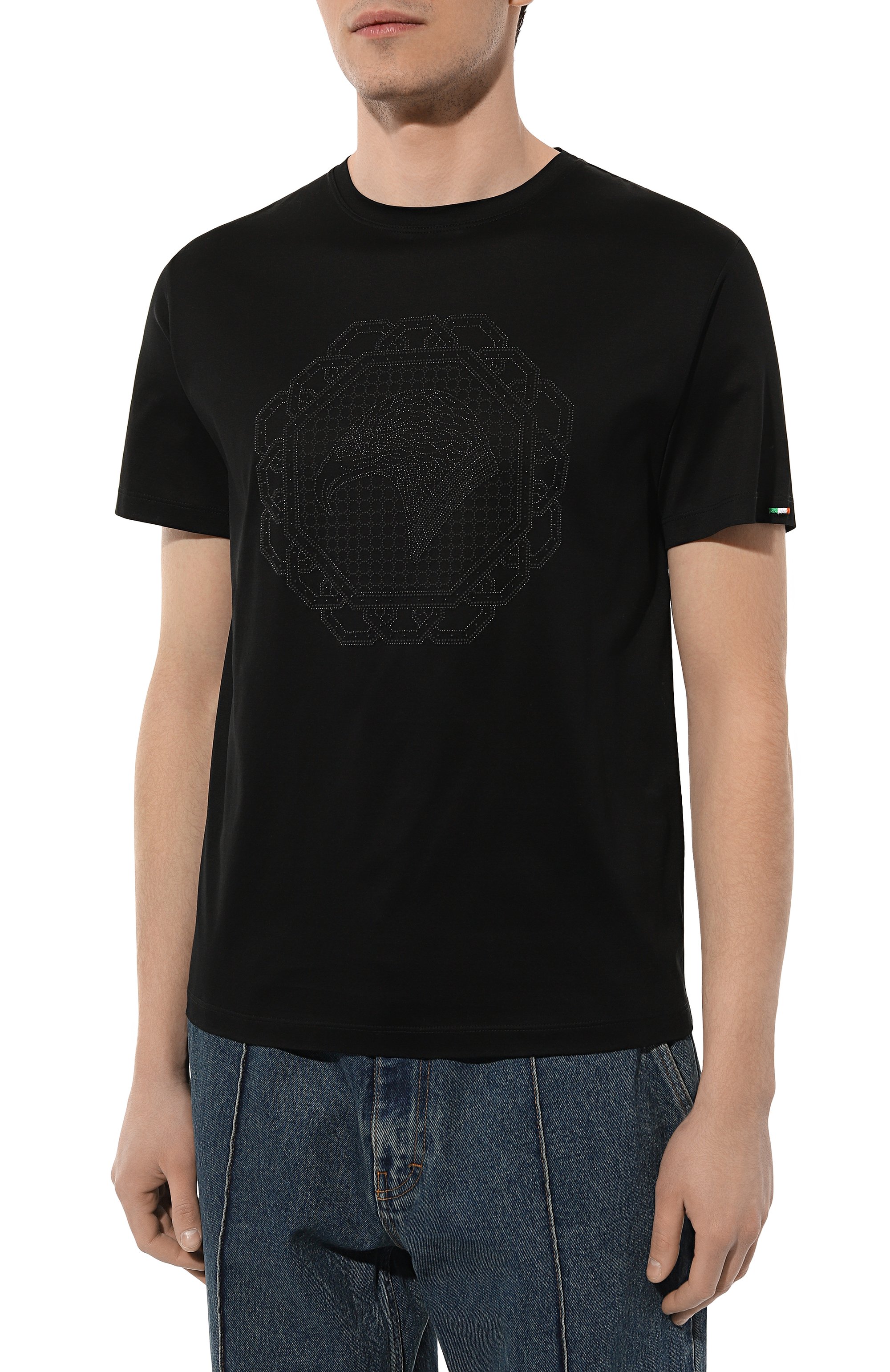 Хлопковая футболка STEFANO RICCI, арт. MNH4103160/TE0001, фото 3