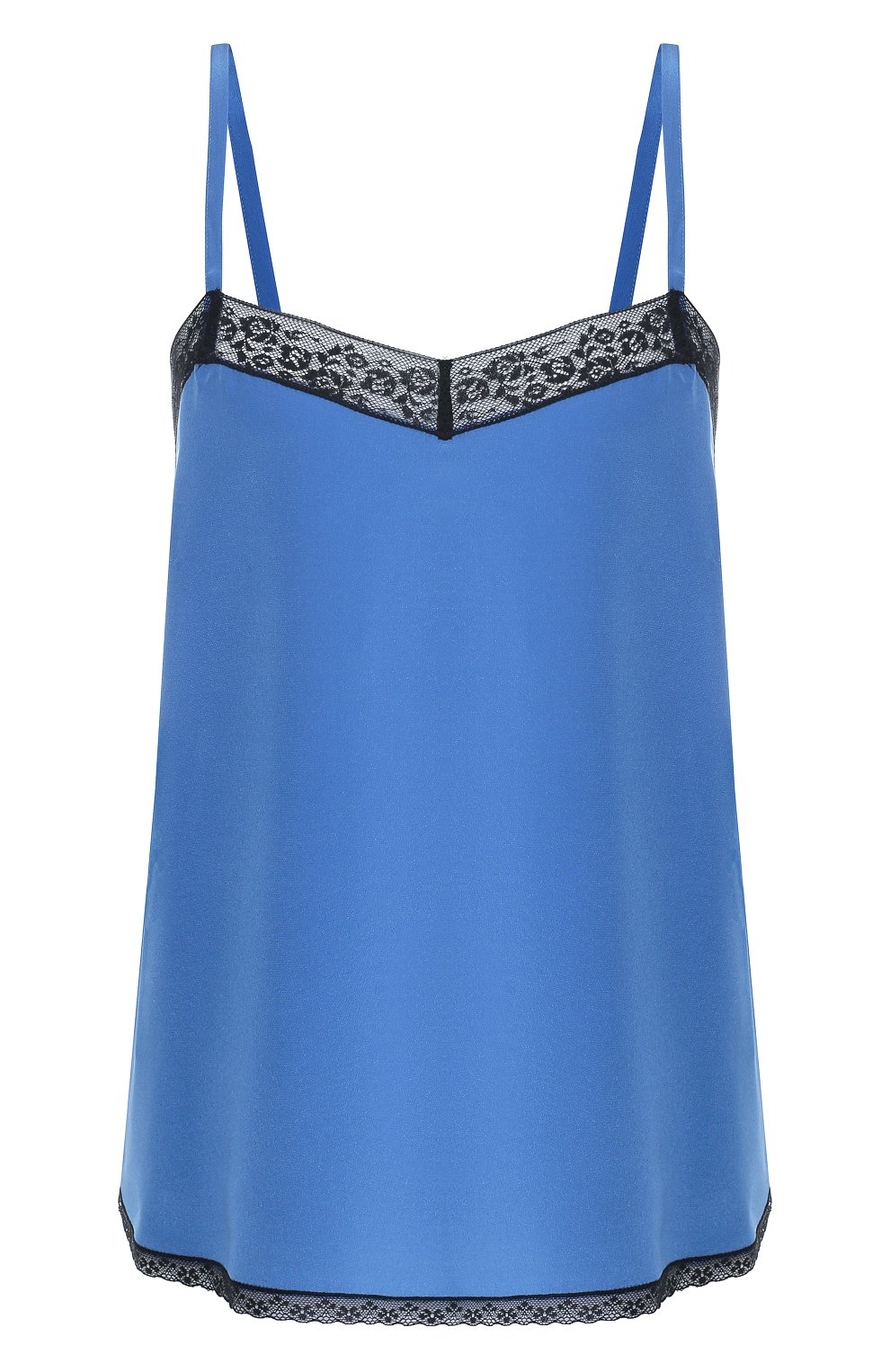 Шелковый топ ZADIG AND VOLTAIRE голубого цвета по цене 11100 руб., арт. SHCP0703F, фото 1 Шелковый топ ZADIG AND VOLTAIRE, арт. SHCP0703F, фото 1