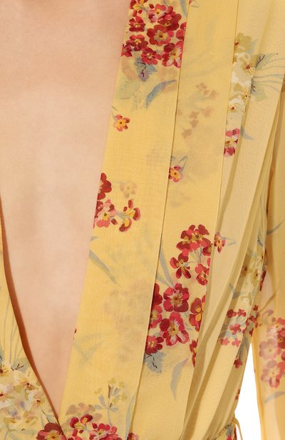 Шелковое платье ULYANA SERGEENKO желтого цвета по цене 220000 руб., арт. ABM027FW22P 2429т22, фото 5 Шелковое платье ULYANA SERGEENKO, арт. ABM027FW22P 2429т22, фото 5