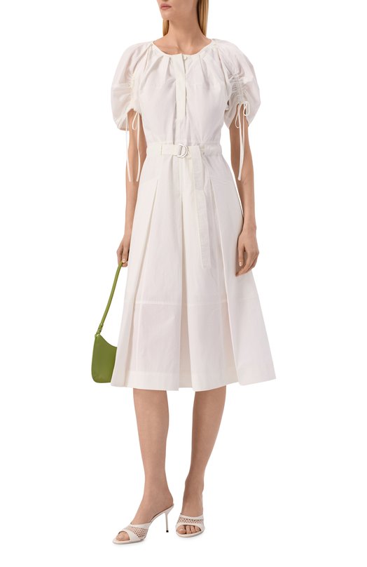 Хлопковое платье 3.1 Phillip Lim E262-91040/CXT Кремовый  E262-91040/CXT Фото 2