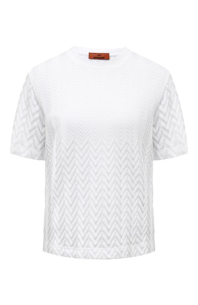 Женская футболка из хлопка и вискозы MISSONI, арт. DS24SL01/BR00JE