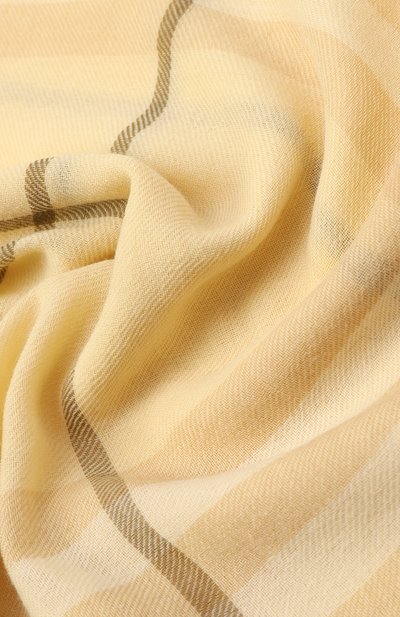 Шерстяной палантин BURBERRY желтого цвета по цене 64700 руб., арт. 8112492, фото 3 Шерстяной палантин BURBERRY, арт. 8112492, фото 3