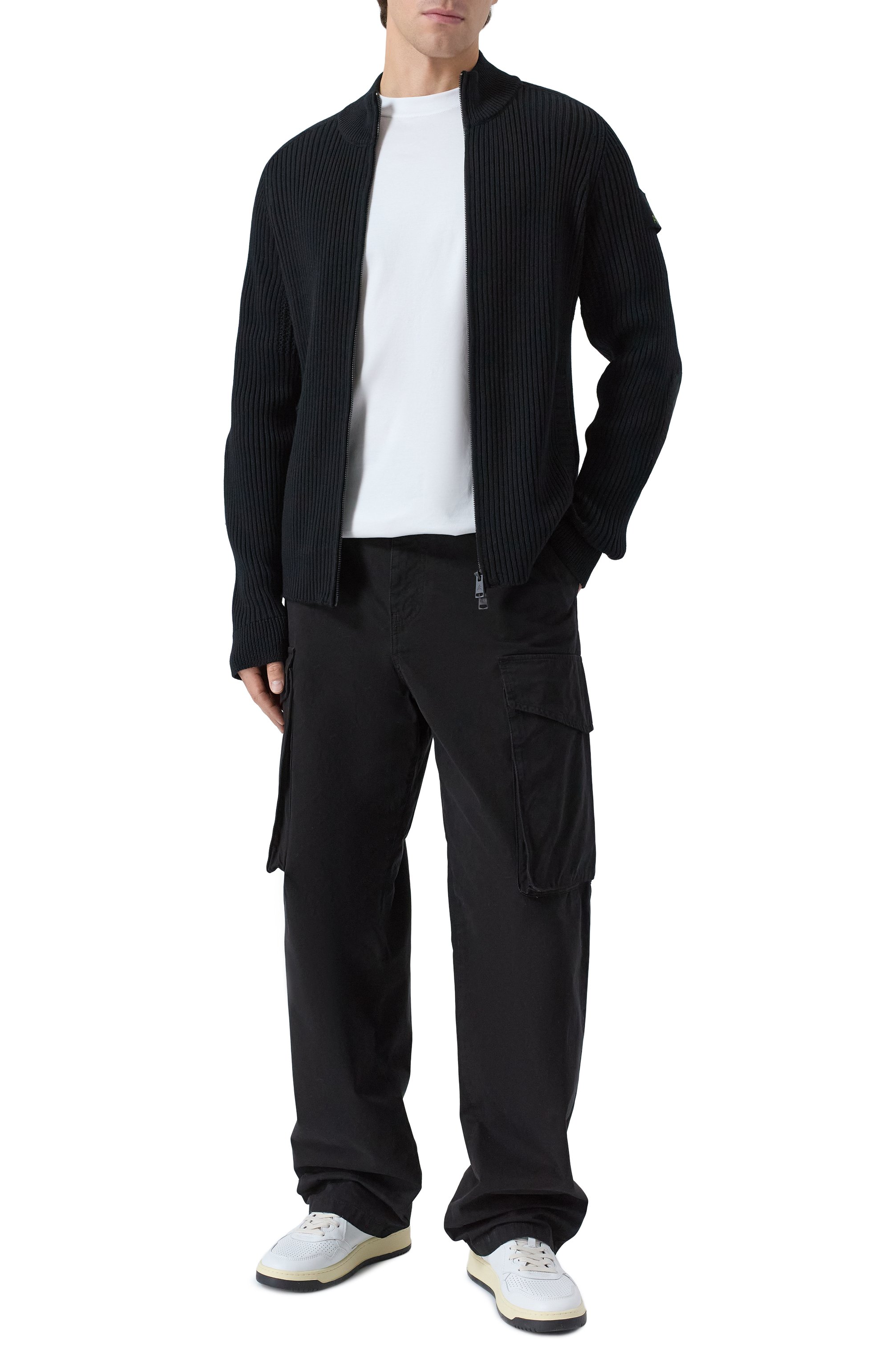 Шерстяной кардиган PREMIATA черного цвета по цене 59950 руб., арт. PMG25/W00L, фото 2 Шерстяной кардиган PREMIATA, арт. PMG25/W00L, фото 2