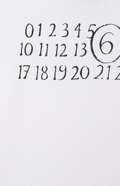 Хлопковая футболка MM6, арт. M61020/MM02Y, фото 3