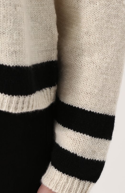 Кашемировый пуловер с круглым вырезом The Elder Statesman Бежевый, фото 5