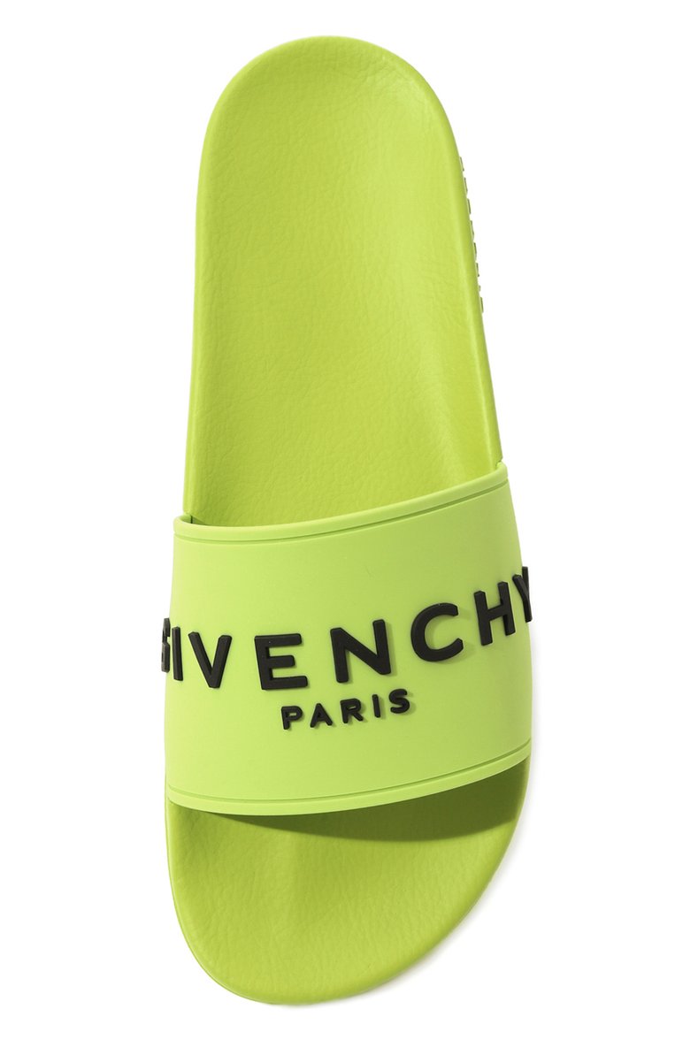 Мужские шлепанцы GIVENCHY светло-зеленого цвета, арт. BH301TH1DG | Фото 6 (Нос: Не проставлено; Материал внешний: Резина)