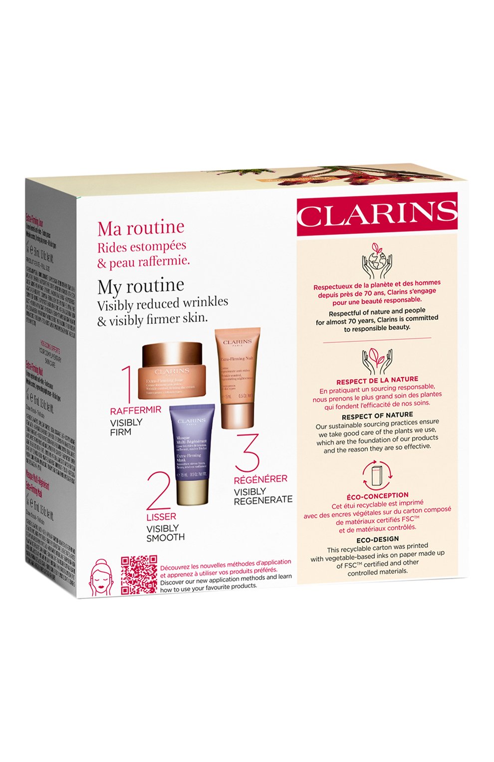 Набор extra-firming (50+2x15ml) CLARINS бесцветного цвета по цене 8850 руб., арт. 80097121, фото 4 Набор extra-firming (50+2x15ml) CLARINS, арт. 80097121, фото 4