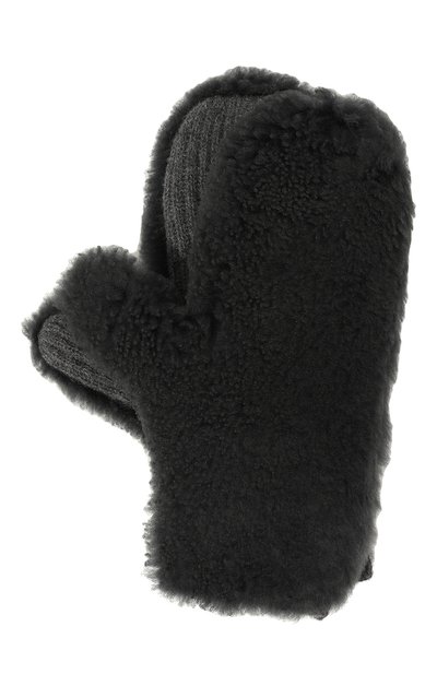 Женские варежки из шерсти и овчины YVES SALOMON, арт. 23WAA508XXMACL