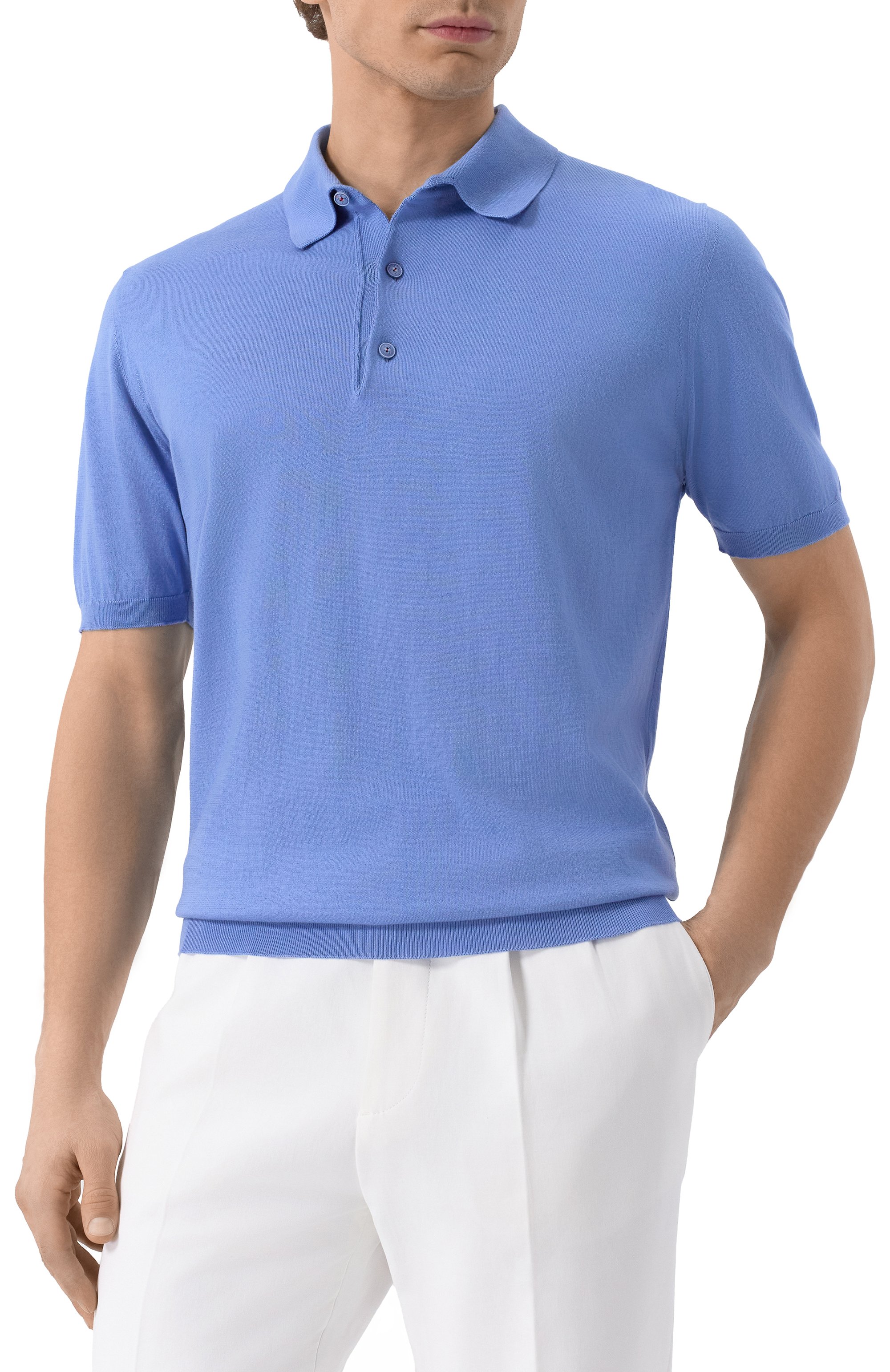 Хлопковое поло KITON, арт. UMKXX33K291, фото 3