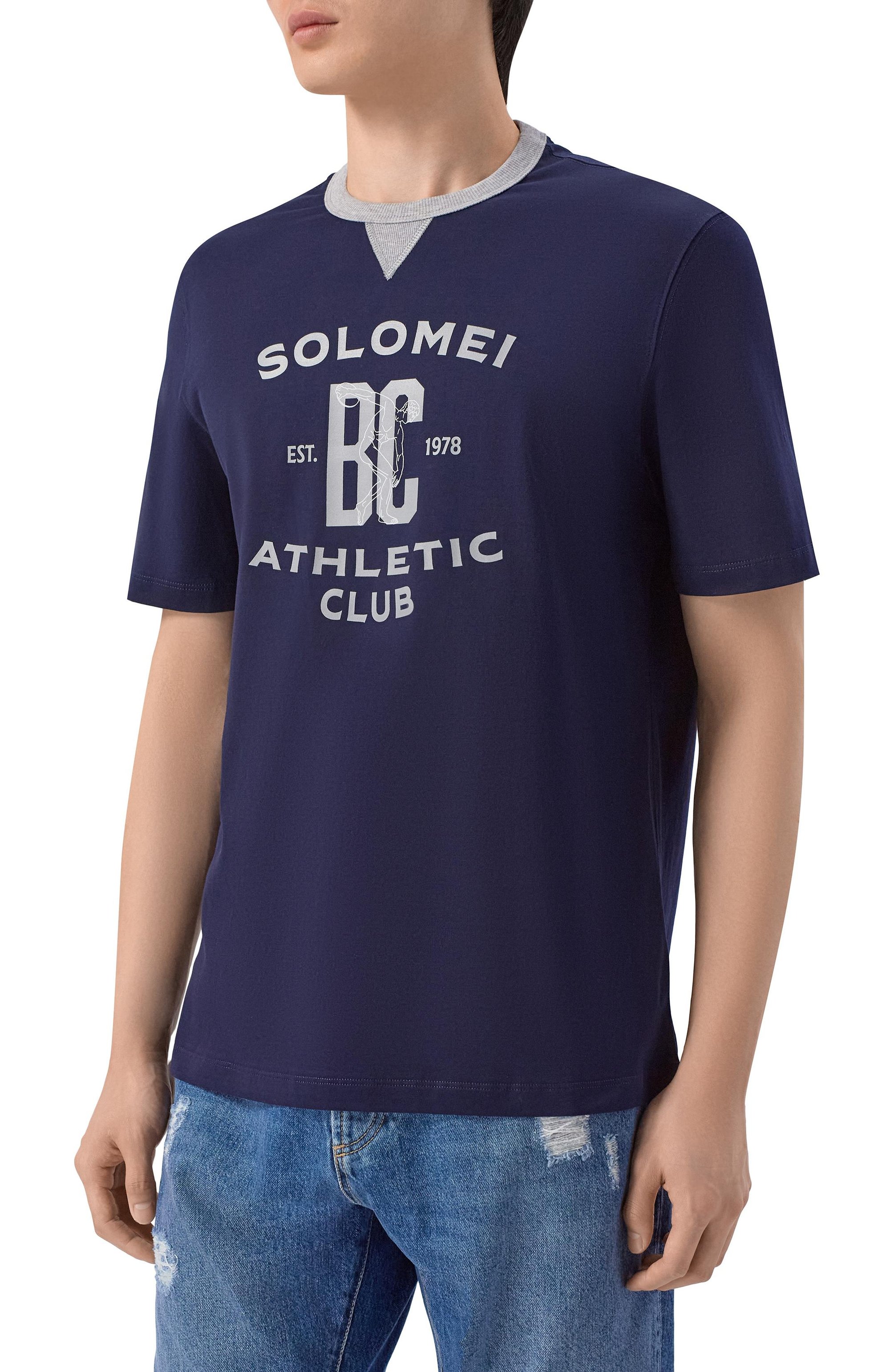 Хлопковая футболка BRUNELLO CUCINELLI, арт. M0B131001W, фото 3