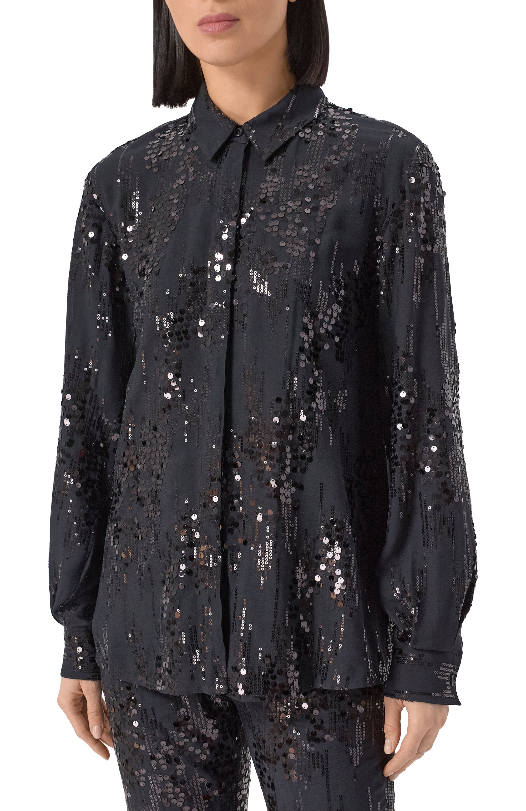 Блузка с отделкой пайетками THE KOOPLES, арт. FCCL30016K, фото 3