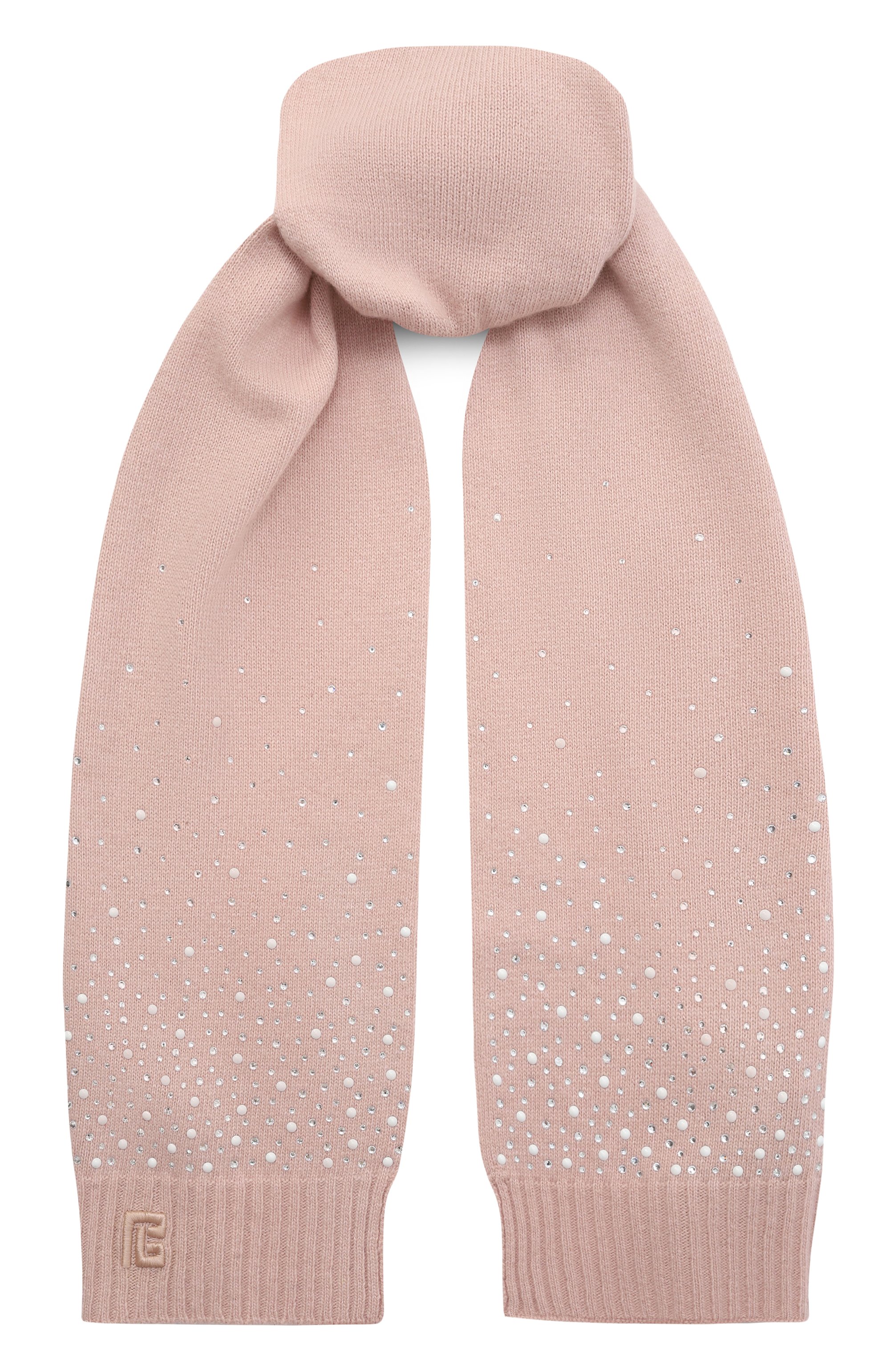 Шарф из вискозы и шерсти BALMAIN светло-розового цвета по цене 31150 руб., арт. BX0C53, фото 1 Шарф из вискозы и шерсти BALMAIN, арт. BX0C53, фото 1