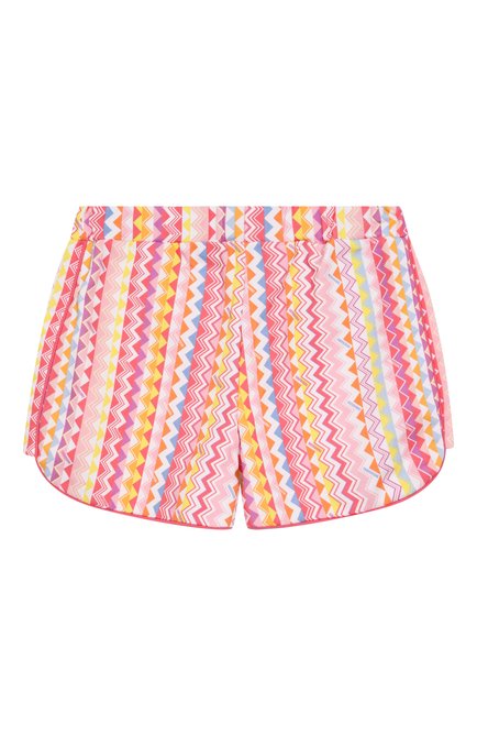 Детские хлопковые шорты MISSONI разноцветного цвета, арт. MW6A19/Z2848/6-10 | Фото 2 (Нос: Не проставлено; Материал внешний: Хлопок; Материал сплава: Проставлено)