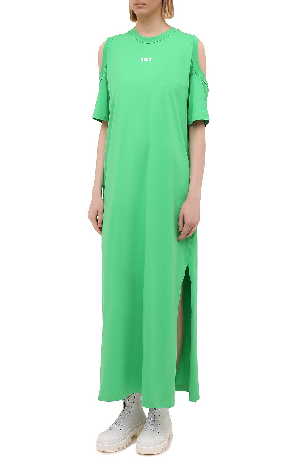 Хлопковое платье MSGM, арт. 3041MDA61 217298, фото 3