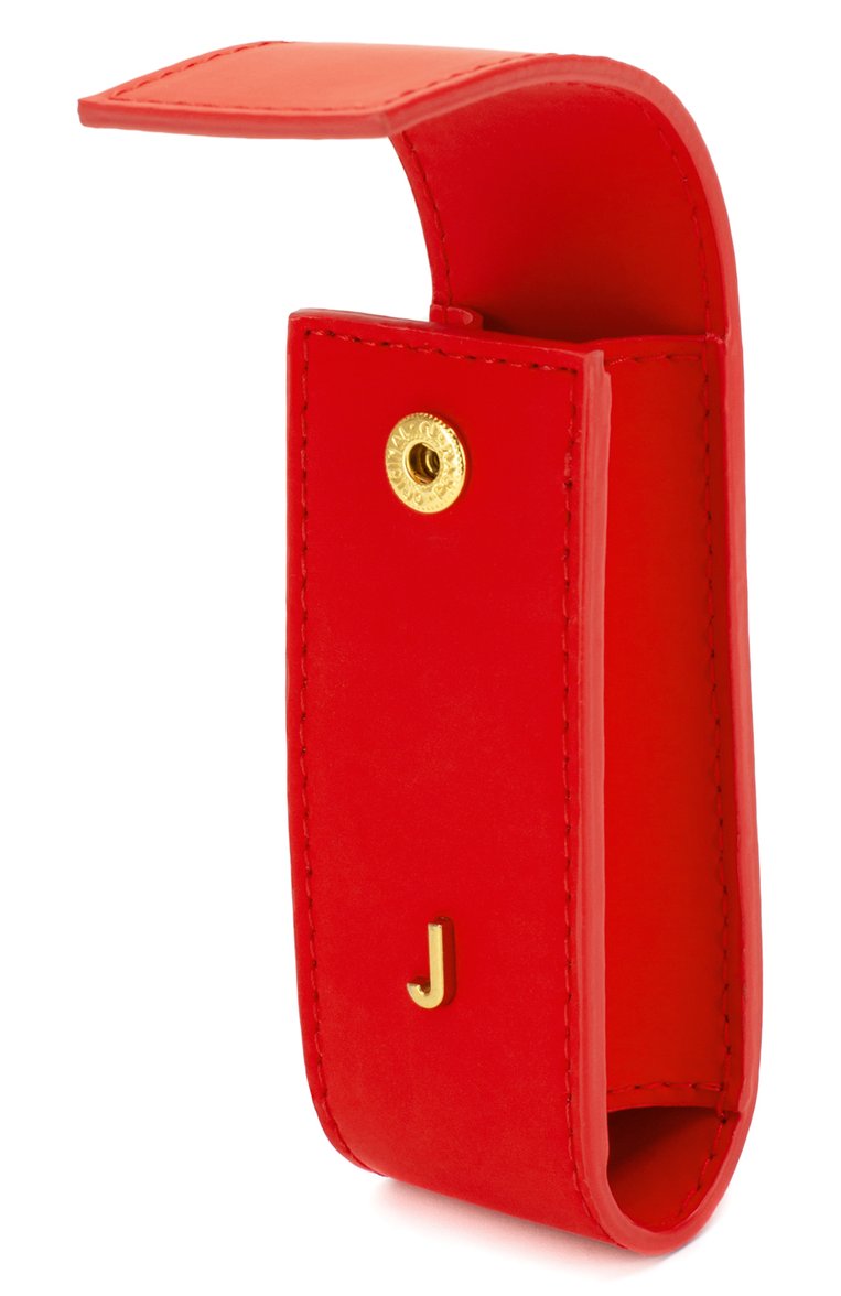 Женская сумка le porte rouge à lèvres JACQUEMUS красного цвета, арт. 194AC03/70490 | Фото 4 (Материал: Натуральная кожа; Размер: mini; Ремень/цепочка: На ремешке; Сумки-технические: Сумки через плечо; Драгоценные камни: Проставлено; Материал сплава: Проставлено)