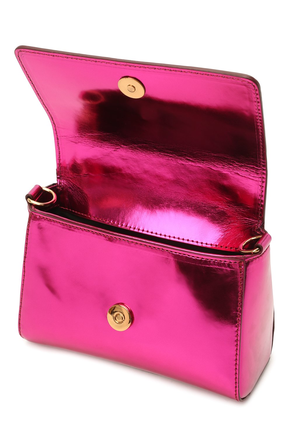 Кожаная сумка VERSACE фуксия цвета по цене 69950 руб., арт. 1001622/1A01269, фото 3 Кожаная сумка VERSACE, арт. 1001622/1A01269, фото 3
