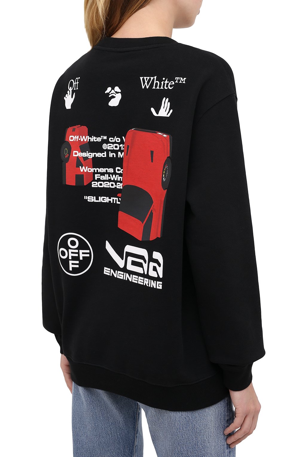 Хлопковый свитшот OFF-WHITE, арт. 0WBA055F20JER0101001, фото 4