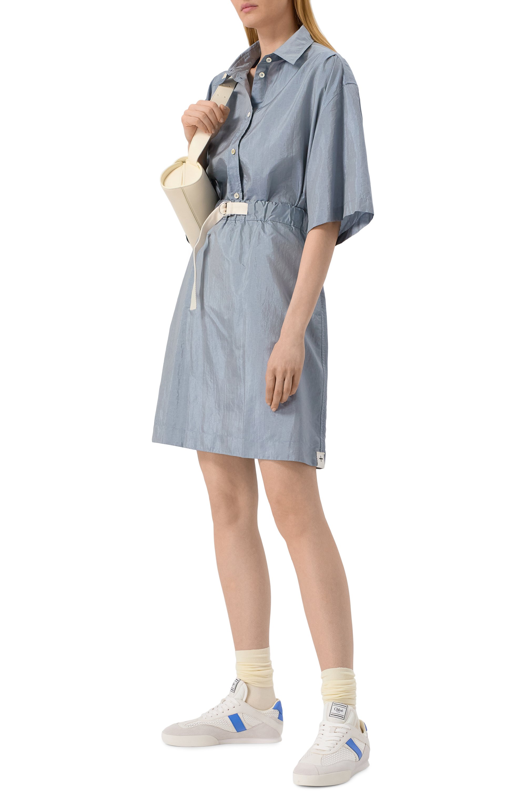 Комбинированные кроссовки kick CHLOÉ, арт. CHC25S07IPL, фото 2