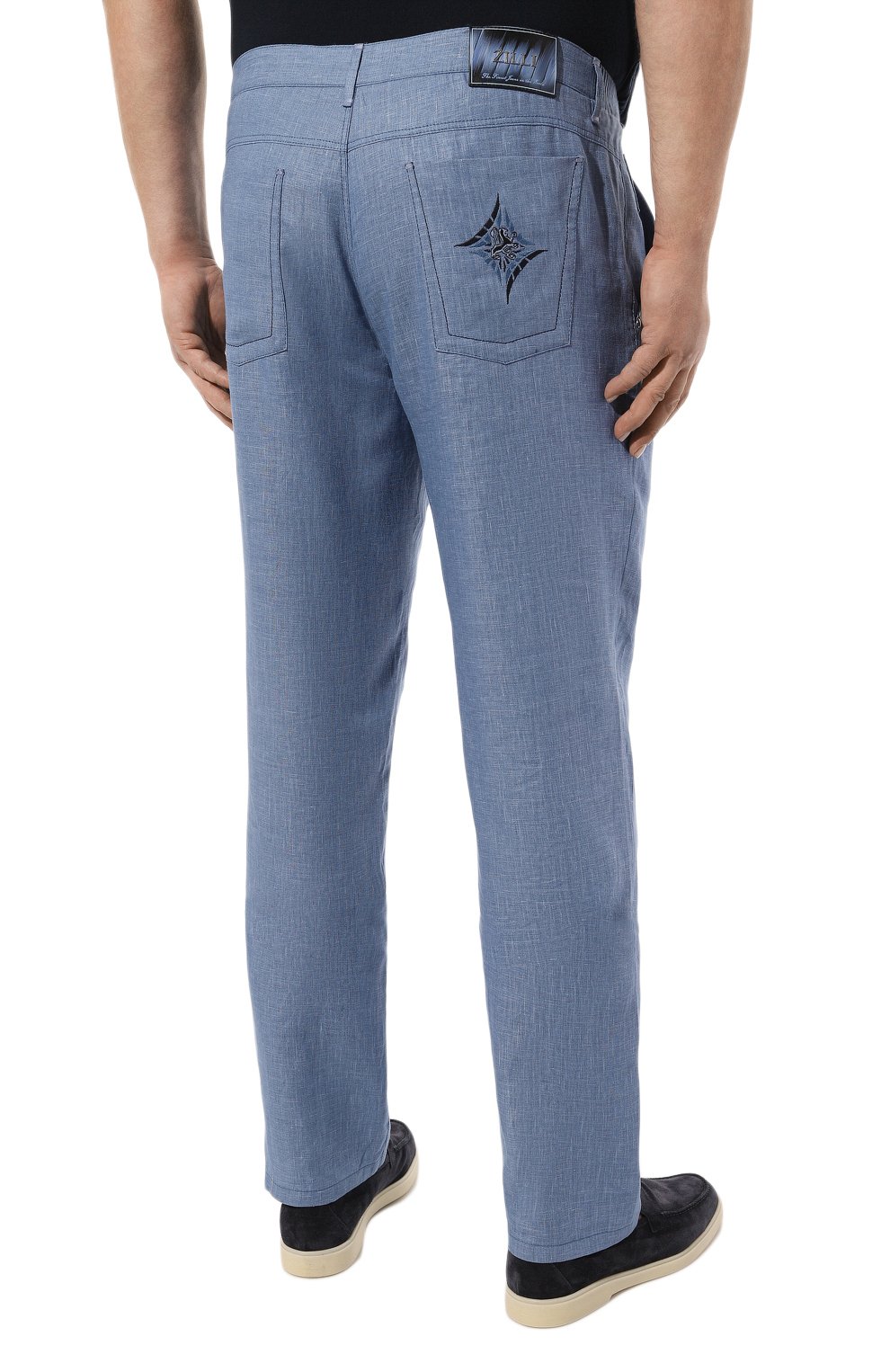 Льняные брюки ZILLI, арт. M0R-D0270-LIN01/R001, фото 4