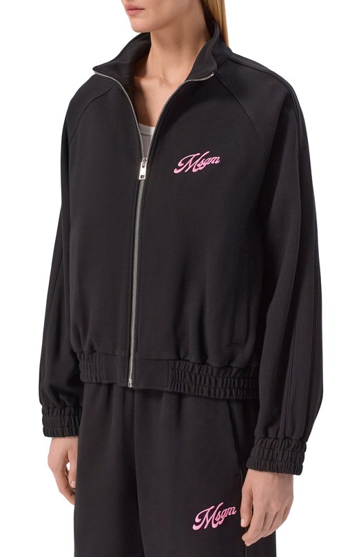 Хлопковая толстовка MSGM 4041MDM115/267126 Чёрный  4041MDM115/267126 Фото 3