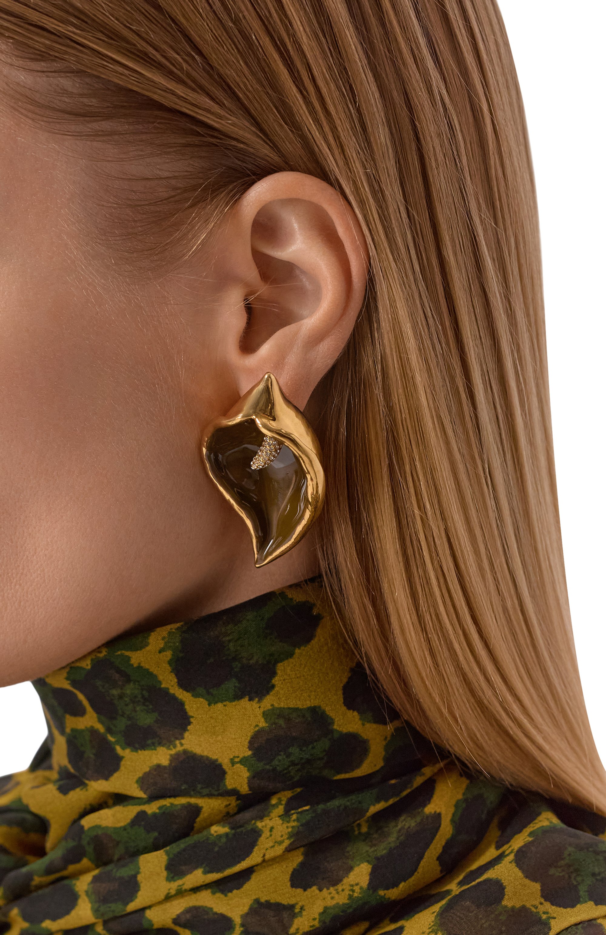 Серьги NINA RICCI хаки цвета по цене 68800 руб., арт. 26PBB0202/MET027, фото 2 Серьги NINA RICCI, арт. 26PBB0202/MET027, фото 2