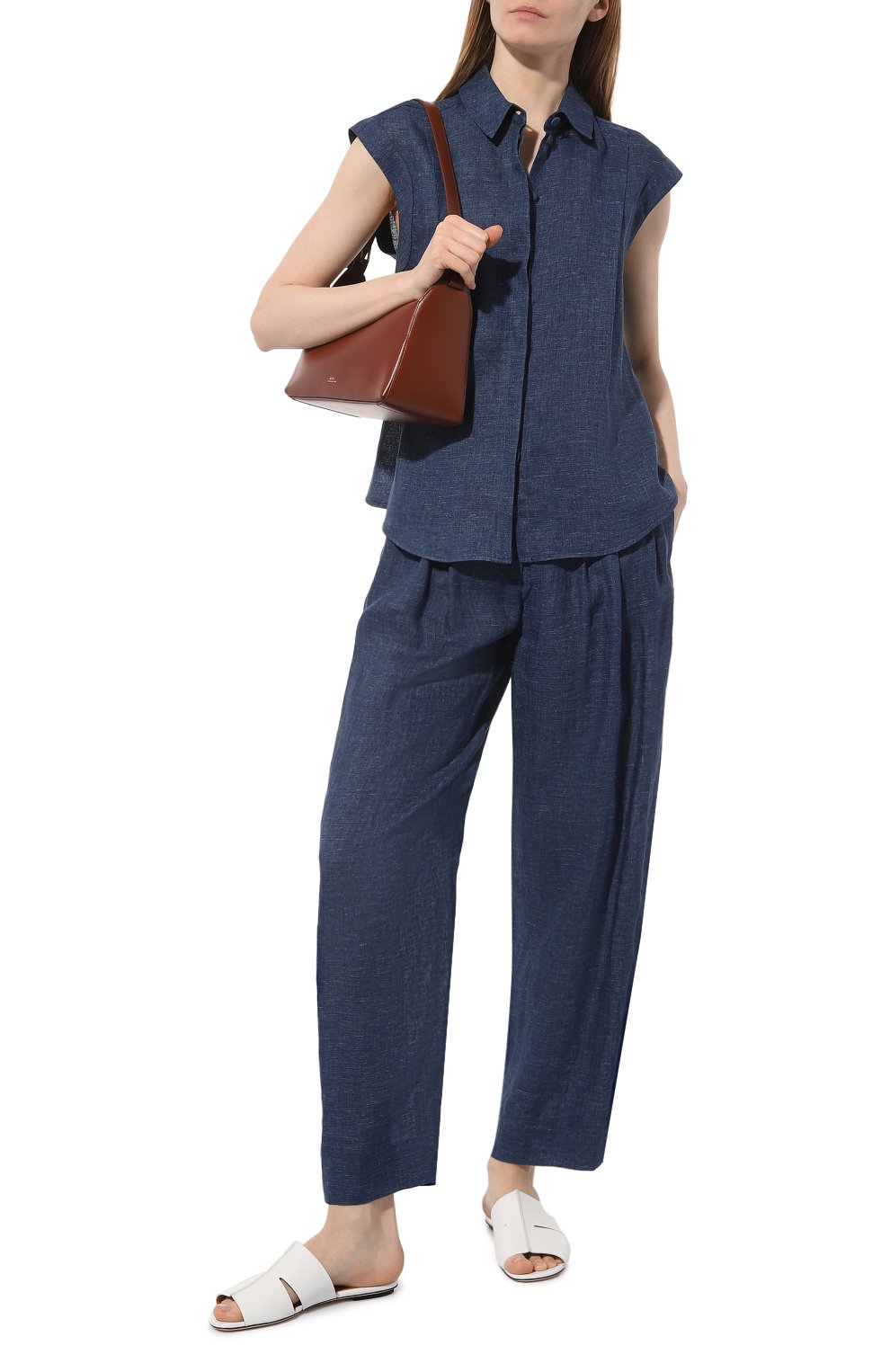 Кожаные шлепанцы LORENA ANTONIAZZI, арт. P24207SC17D/9884, фото 2