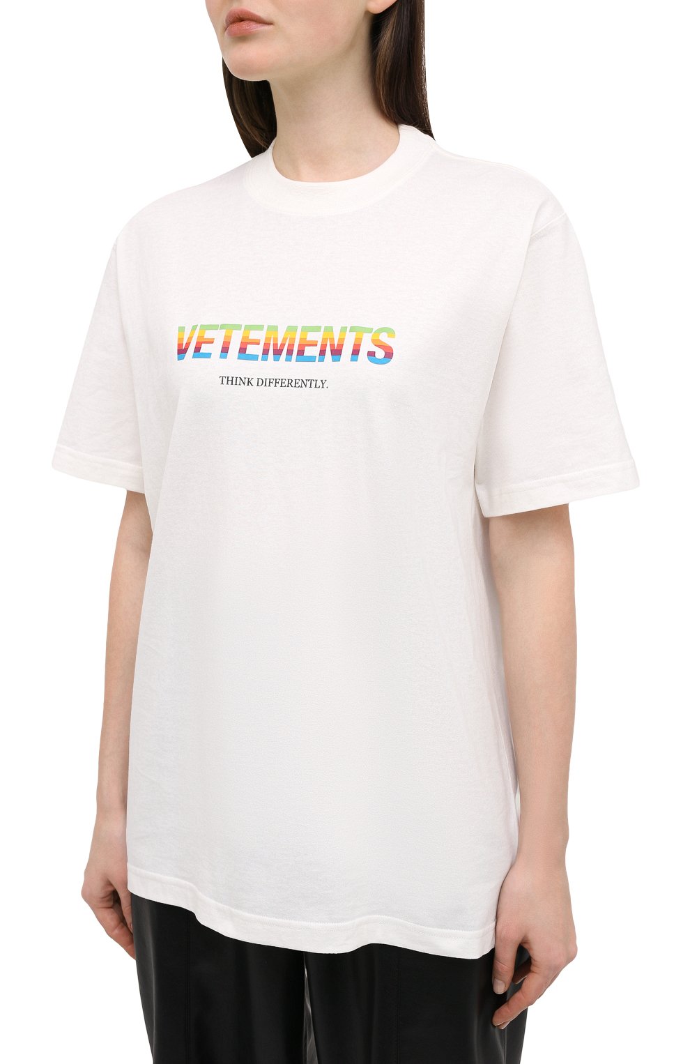 Хлопковая футболка VETEMENTS, арт. UE51TR620W 1611/W, фото 3
