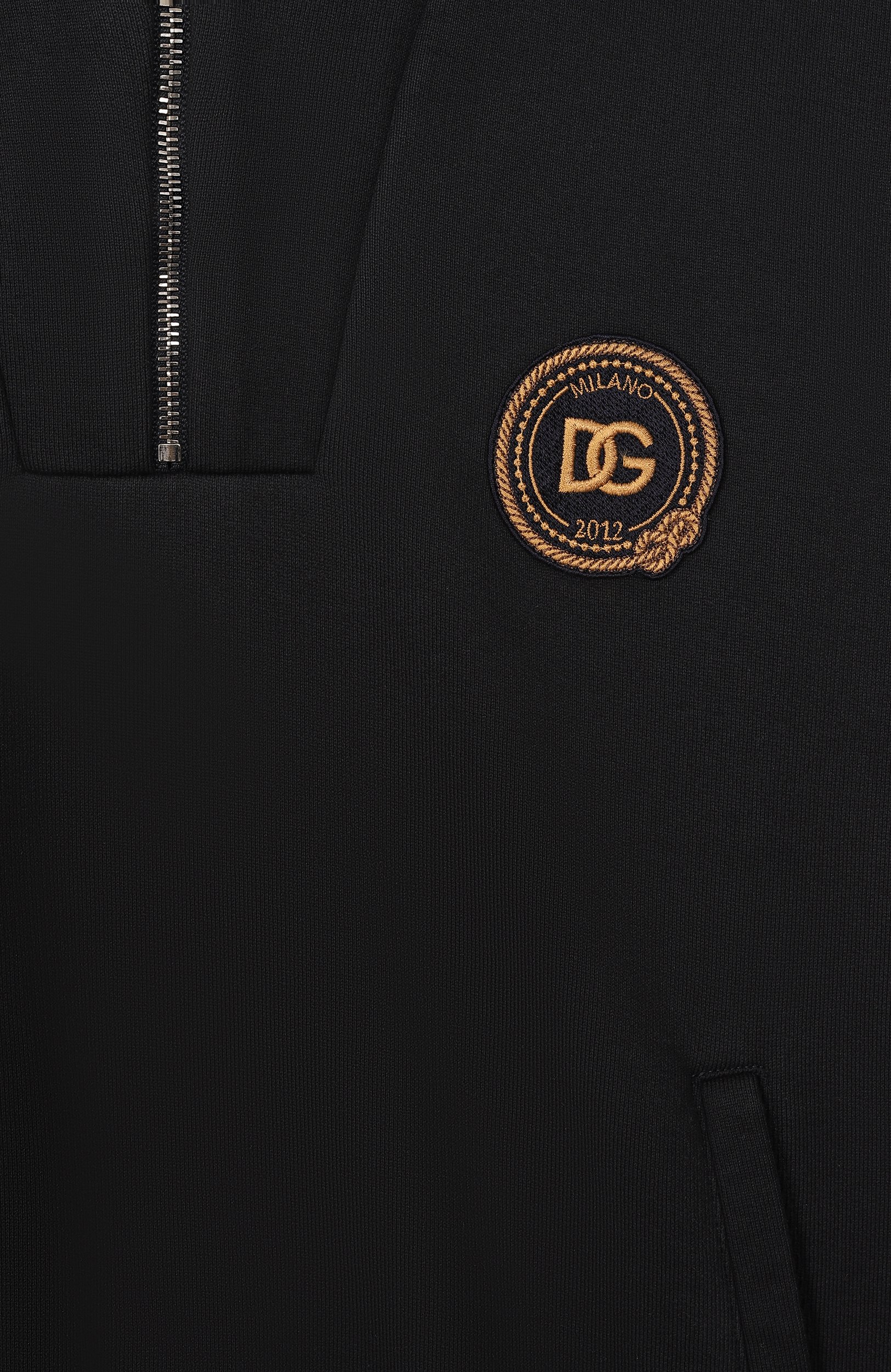 Хлопковый свитшот DOLCE & GABBANA темно-синего цвета по цене 45400 руб., арт. L4JW0F/G7QNL, фото 3 Хлопковый свитшот DOLCE & GABBANA, арт. L4JW0F/G7QNL, фото 3