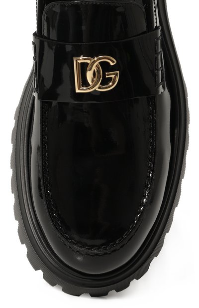 Кожаные лоферы DOLCE & GABBANA, арт. D11290/A1067, фото 4