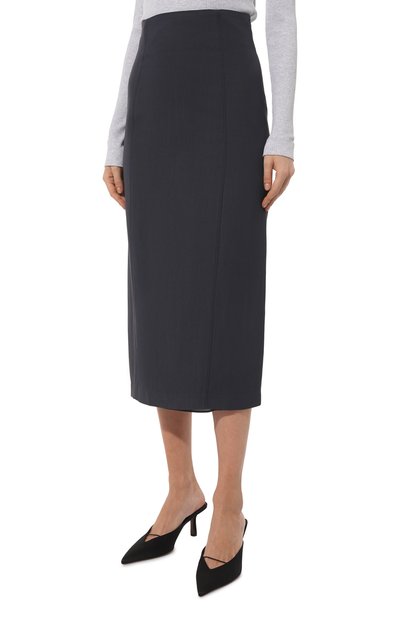 Юбка из вискозы и льна BRUNELLO CUCINELLI, арт. MH579B1317, фото 3