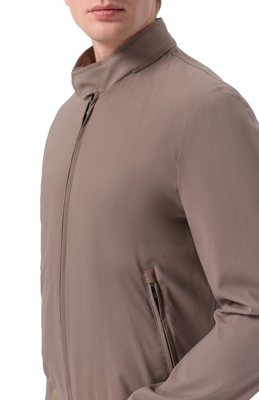 Шерстяной бомбер Corneliani 27L5V2/2720123 Бежевый  27L5V2/2720123 Фото 5