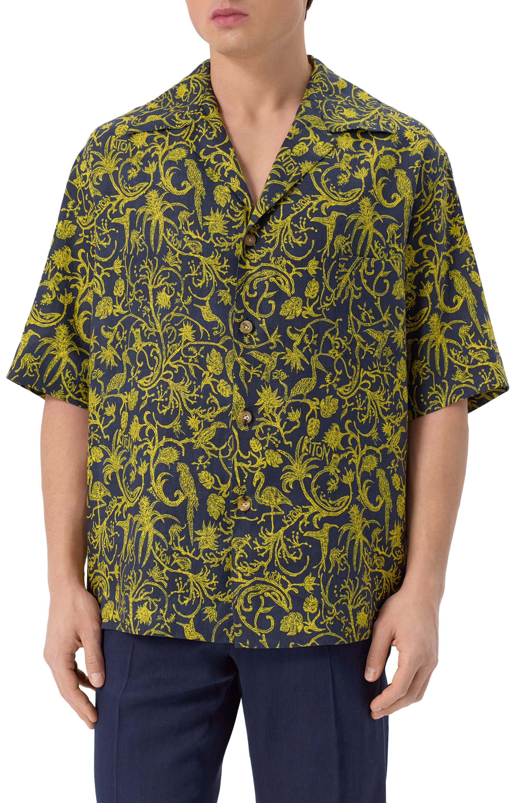 Льняная рубашка KITON, арт. UMC028H0930401, фото 3