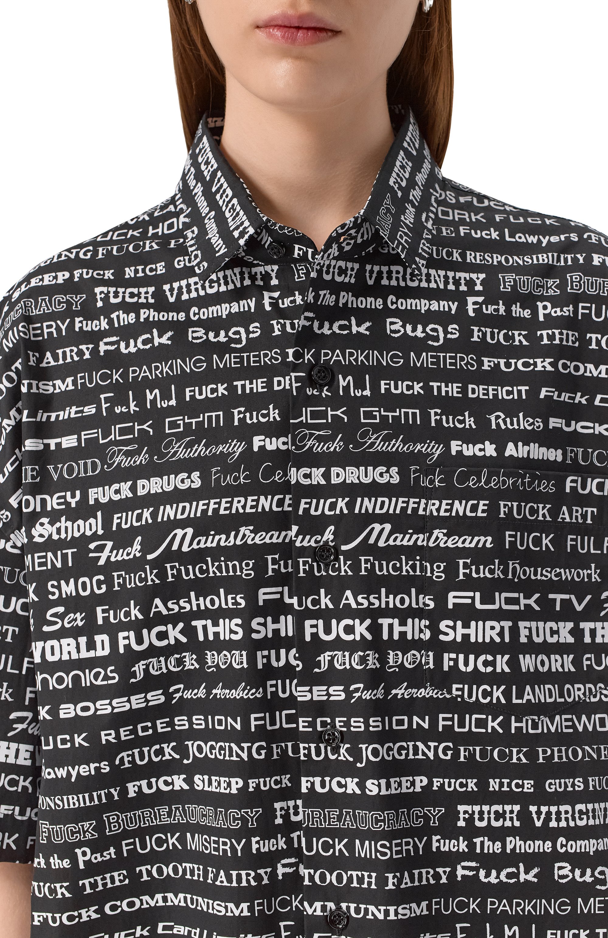 Хлопковая рубашка VETEMENTS, арт. UH76SH580B, фото 8