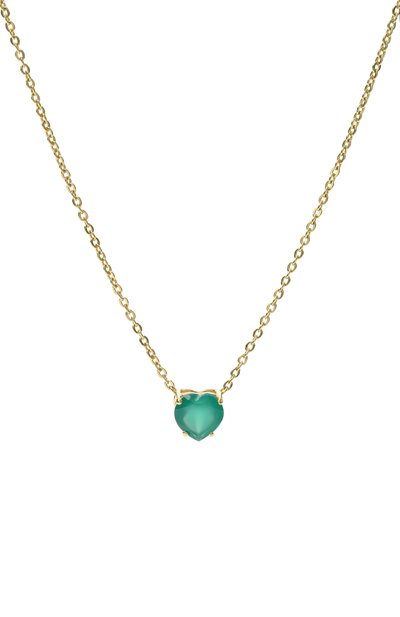 Кулон c агатом cartoon hearts MOONKA, арт. HRT-925YG-NK-AGT-GR, фото 3