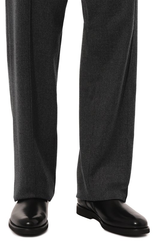 Кожаные сапоги Kiton USSA193N0112401 Чёрный  USSA193N0112401 Фото 3