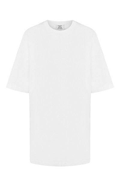 Женская хлопковая футболка VETEMENTS, арт. UAH20TR636/W