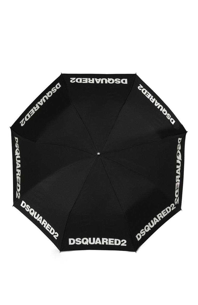 Мужской складной зонт DSQUARED2 черного цвета, арт. ITM0141/11702174 | Фото 1 (Материал: Текстиль, Синтетический материал; Материал сплава: Проставлено; Нос: Не проставлено)