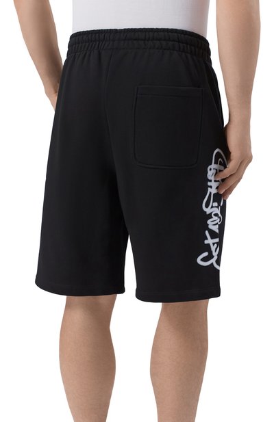 Хлопковые шорты COMME DES FUCKDOWN черного цвета по цене 10800 руб., арт. CFABM01945, фото 4 Хлопковые шорты COMME DES FUCKDOWN, арт. CFABM01945, фото 4