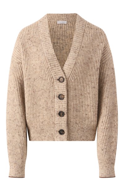 Женский кардиган из шерсти и льна BRUNELLO CUCINELLI, арт. M0L591106P