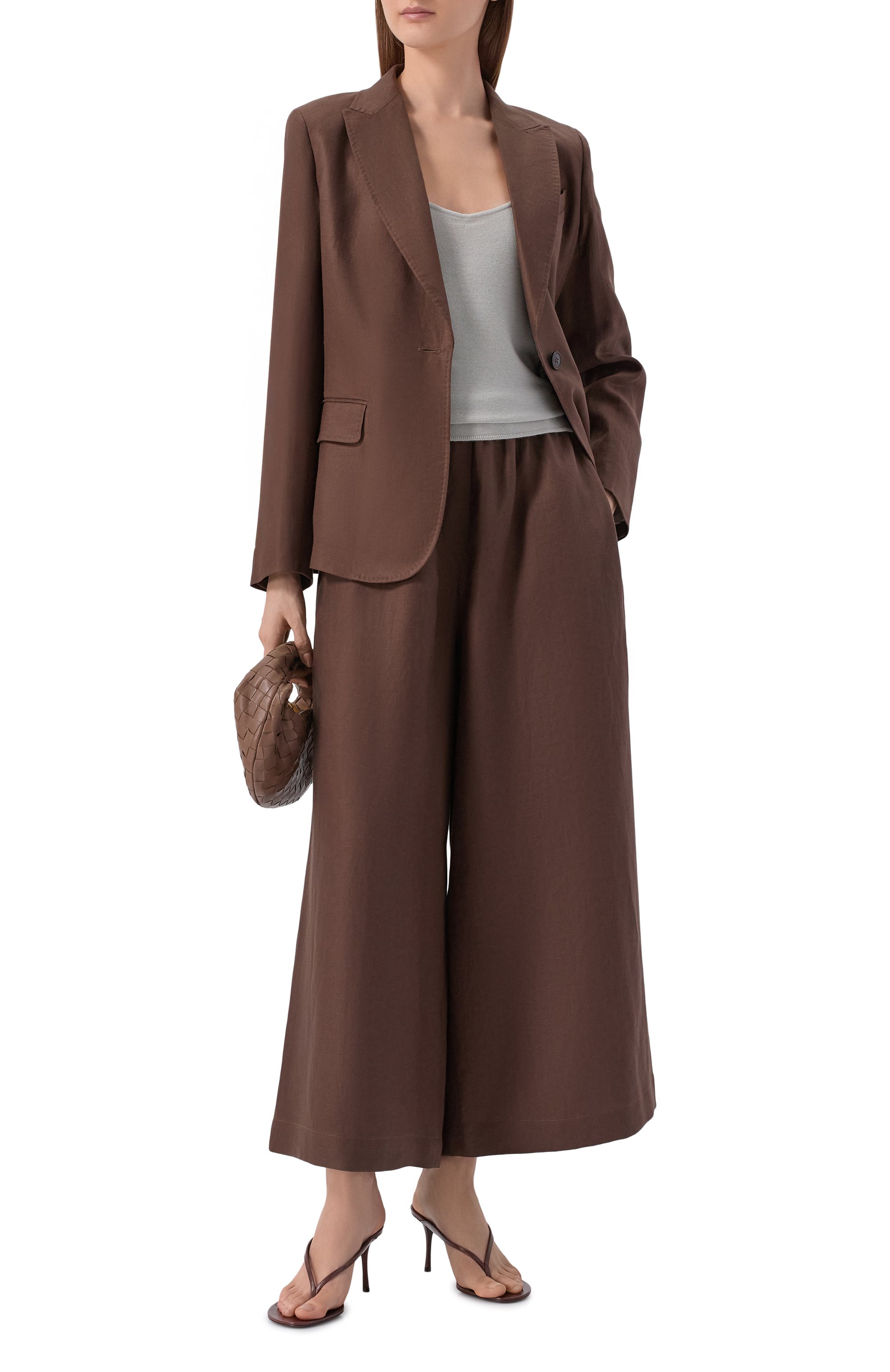 Льняные брюки WEEKEND MAX MARA, арт. WKDFELIN0, фото 2