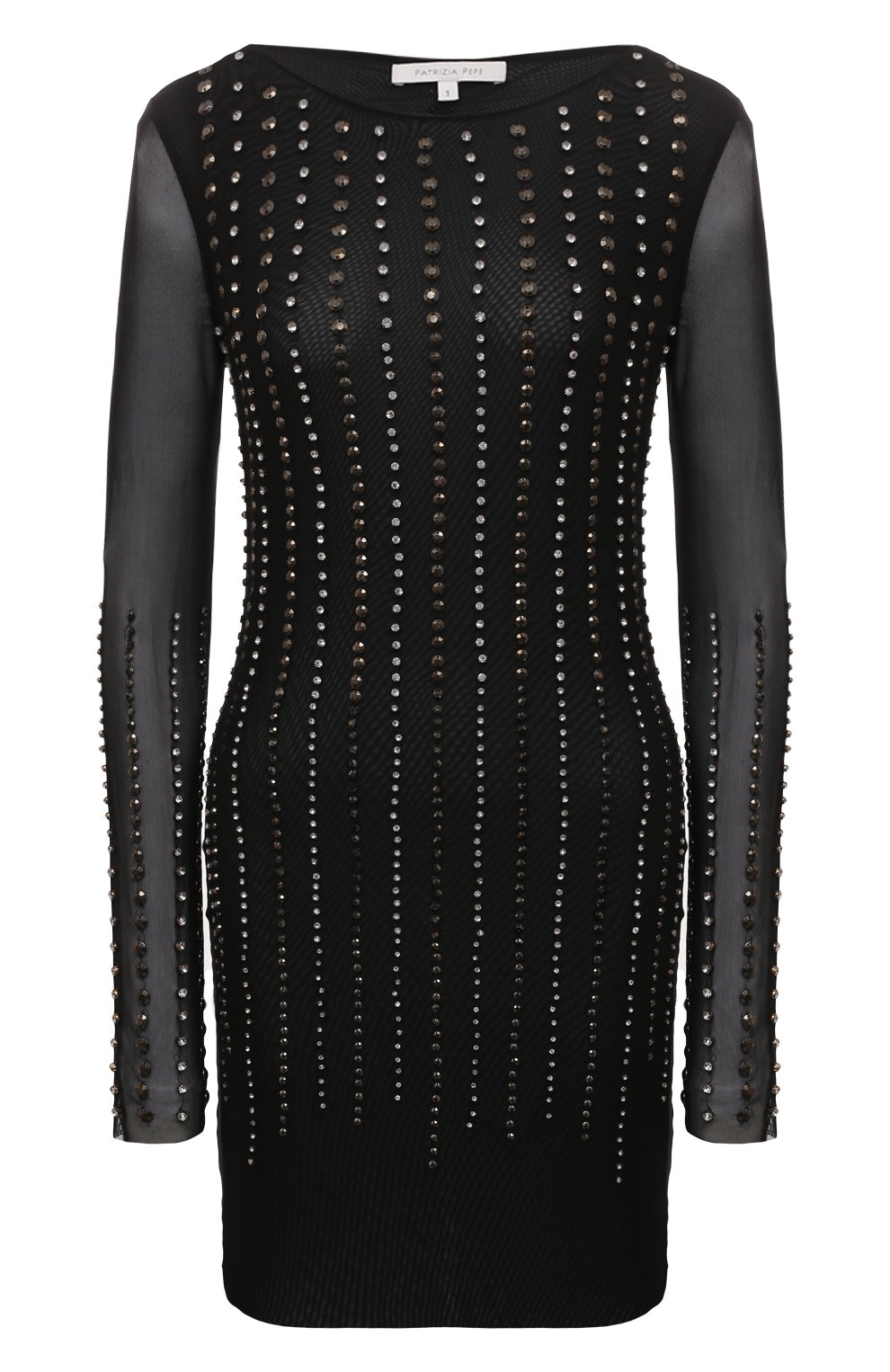 Платье с отделкой стразами PATRIZIA PEPE, арт. 8A1183_J134, фото 1