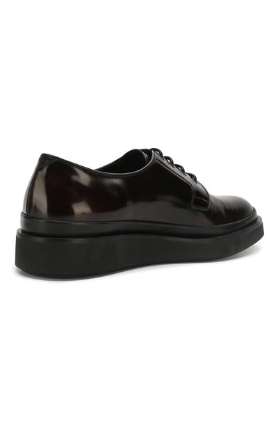 Кожаные дерби PRADA, арт. 2EE311-P39-F0038, фото 4