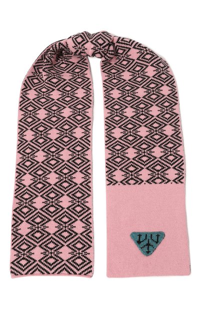 Мужской шарф из шерсти и кашемира PRADA, арт. UMS408-1ZJX-F014C-212