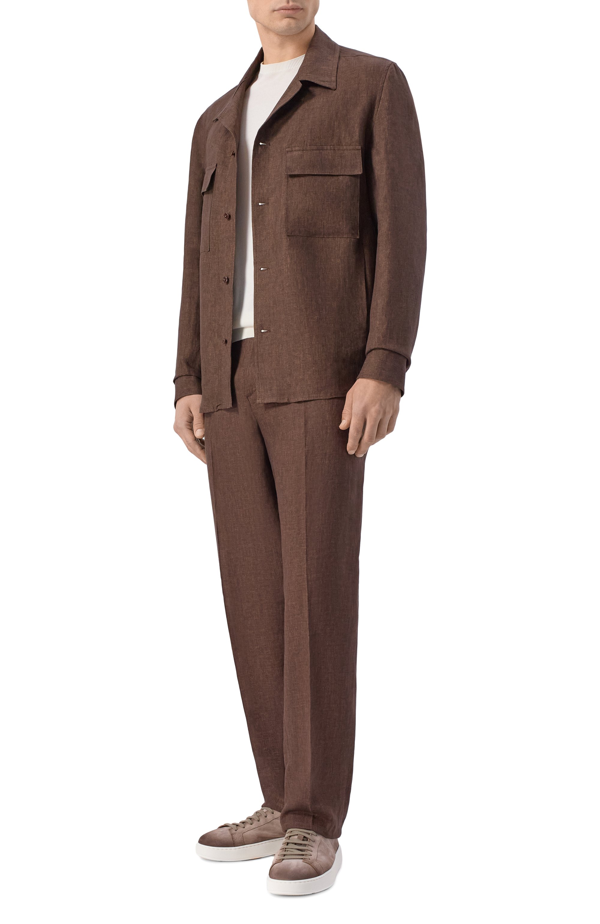 Льняная рубашка ANDREA CAMPAGNA, арт. J0HNAC/300118, фото 2