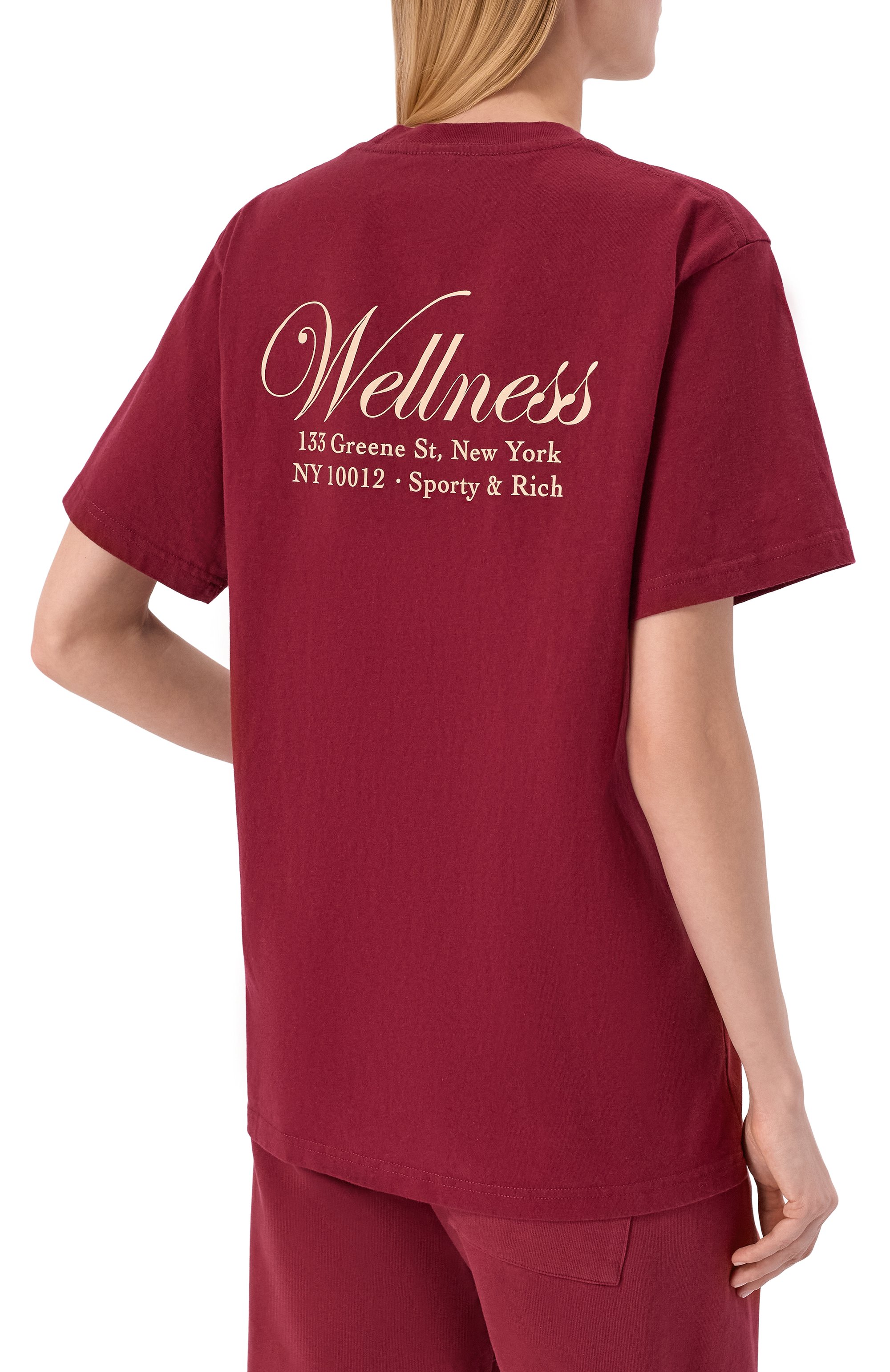 Хлопковая футболка SPORTY AND RICH, арт. T004362083RE10, фото 4