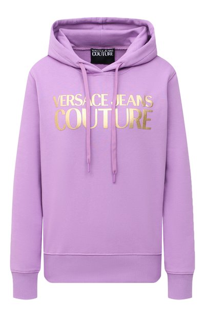 Женский хлопковое худи VERSACE JEANS COUTURE, арт. B6HWA7TP-WDP308 L0G0 F0IL/30318