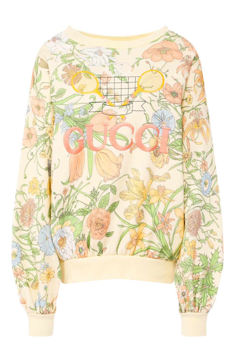 Хлопковый свитшот GUCCI разноцветного цвета по цене 79950 руб., арт. 562199/XJBIL, фото 1 Хлопковый свитшот GUCCI, арт. 562199/XJBIL, фото 1